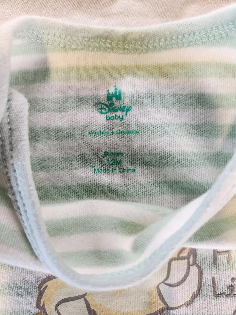 Disney Baby Cotton Knit Short Sleeve One Piece Outfits Size 12M Set Of 7